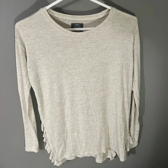aerie Tops Aerie Beige Just Add Leggings Xs Shirt Long Poshmark